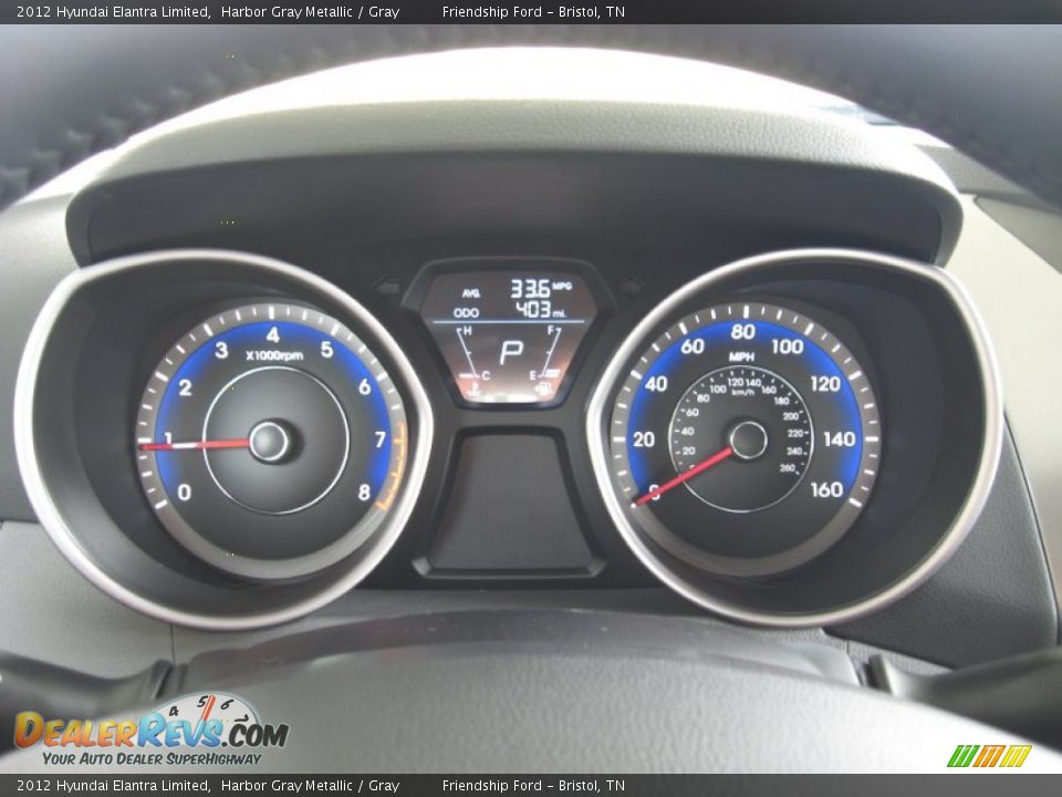 2012 Hyundai Elantra Limited Gauges Photo #28