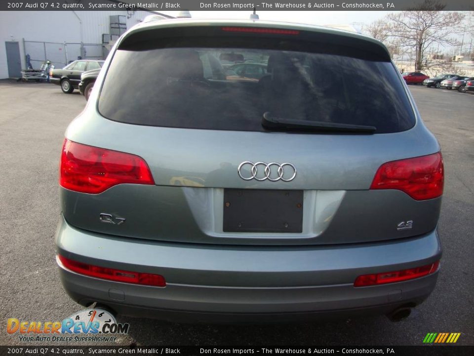 2007 Audi Q7 4.2 quattro Sycamore Green Metallic / Black Photo #8