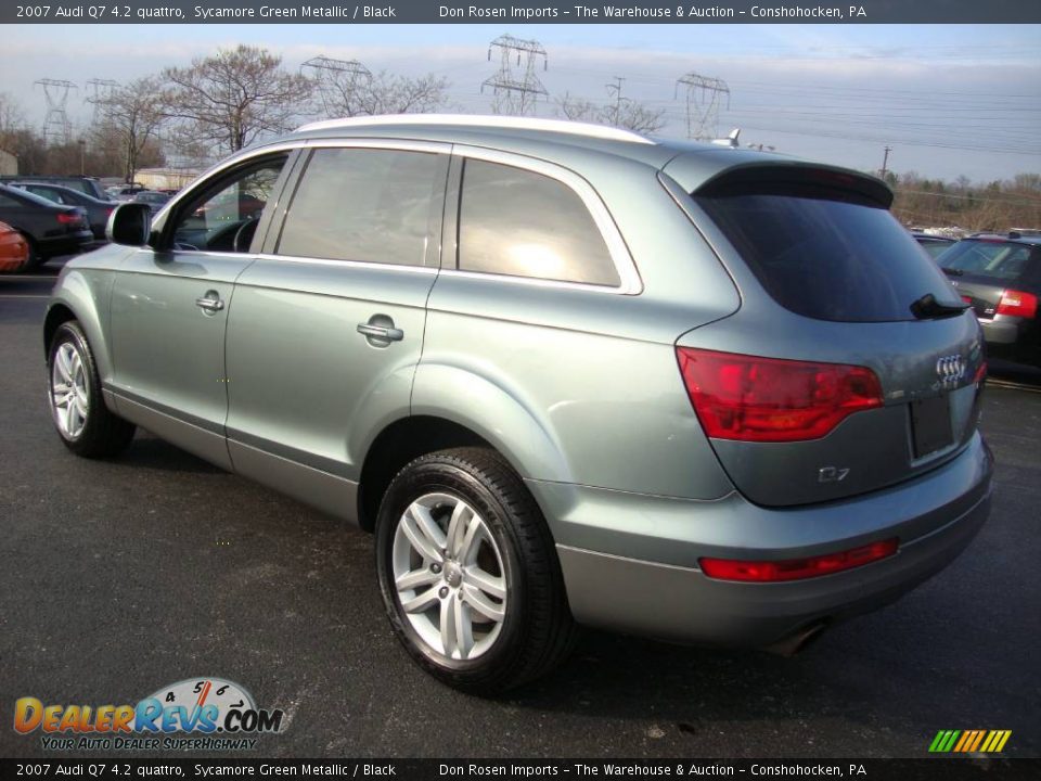 2007 Audi Q7 4.2 quattro Sycamore Green Metallic / Black Photo #9