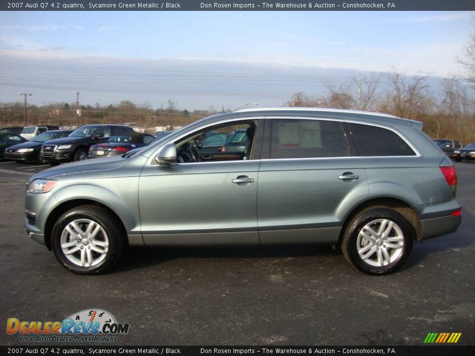 2007 Audi Q7 4.2 quattro Sycamore Green Metallic / Black Photo #10