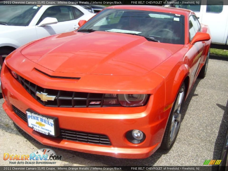 2011 Chevrolet Camaro SS/RS Coupe Inferno Orange Metallic / Inferno Orange/Black Photo #1