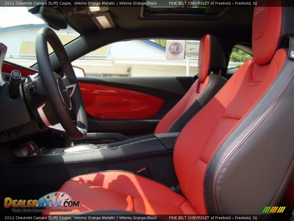 Inferno Orange/Black Interior - 2011 Chevrolet Camaro SS/RS Coupe Photo #3