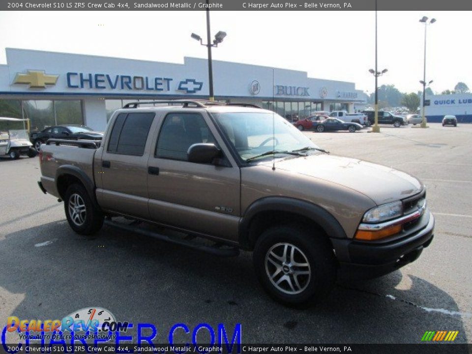 2004 Chevrolet S10 LS ZR5 Crew Cab 4x4 Sandalwood Metallic / Graphite Photo #1