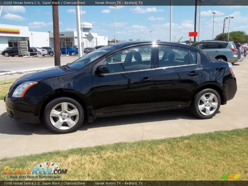 2008 Nissan Sentra 2.0 Super Black / Charcoal/Steel Photo #1
