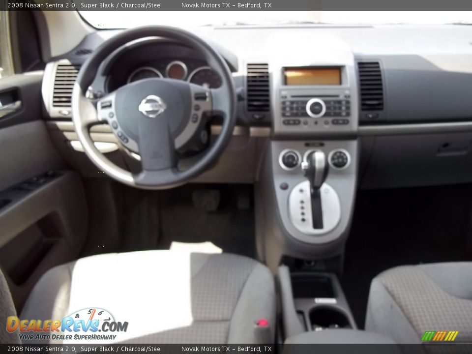 2008 Nissan Sentra 2.0 Super Black / Charcoal/Steel Photo #4