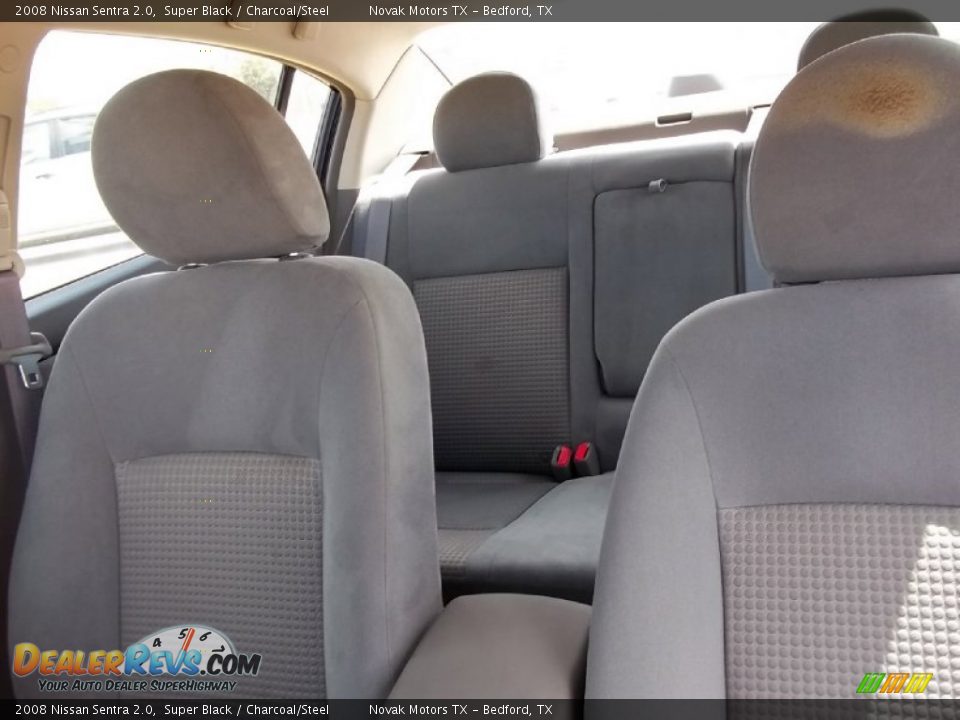 2008 Nissan Sentra 2.0 Super Black / Charcoal/Steel Photo #5