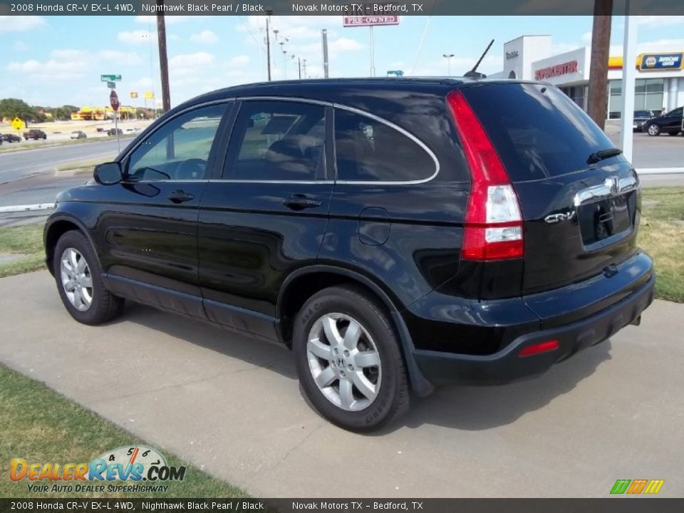 2008 Honda CR-V EX-L 4WD Nighthawk Black Pearl / Black Photo #2