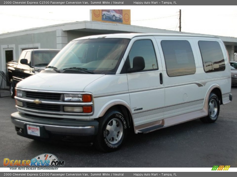 2000 Chevrolet Express G1500 Passenger Conversion Van Summit White / Neutral Photo #1