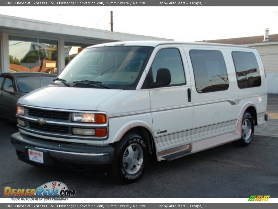 2000 Chevrolet Express G1500 Passenger Conversion Van Summit White / Neutral Photo #3