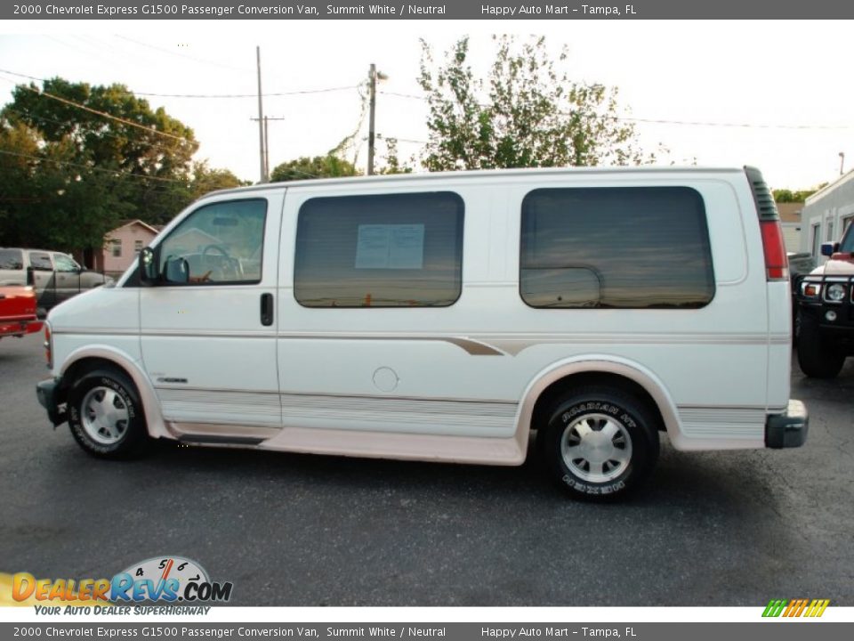 2000 Chevrolet Express G1500 Passenger Conversion Van Summit White / Neutral Photo #4