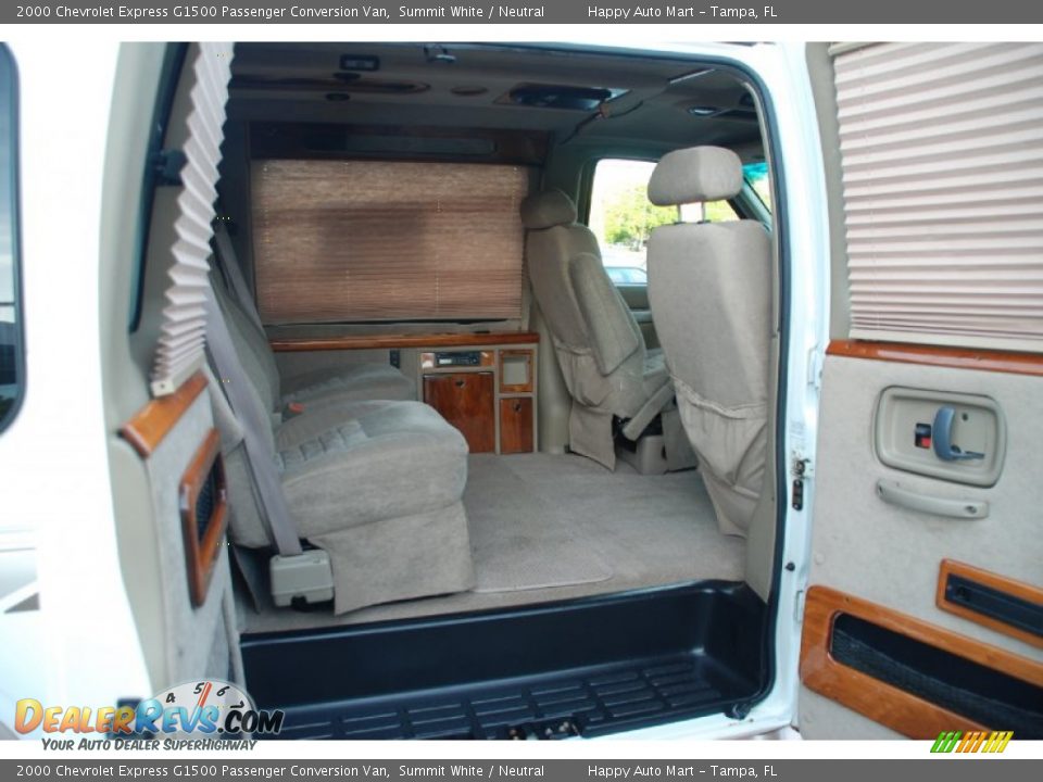 2000 Chevrolet Express G1500 Passenger Conversion Van Summit White / Neutral Photo #8