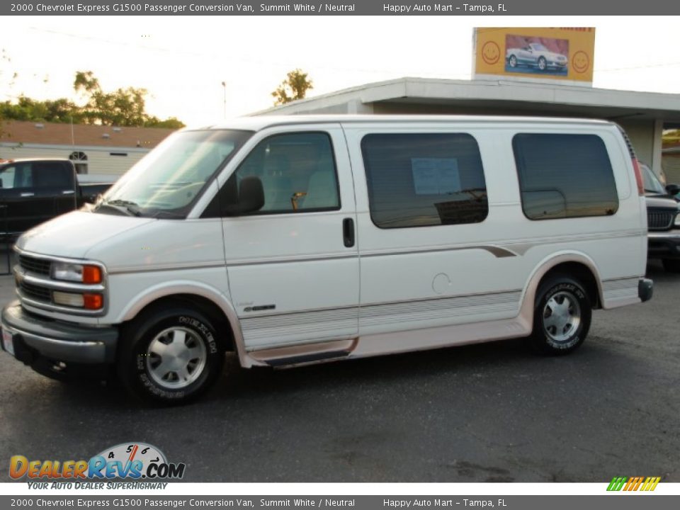 2000 Chevrolet Express G1500 Passenger Conversion Van Summit White / Neutral Photo #9