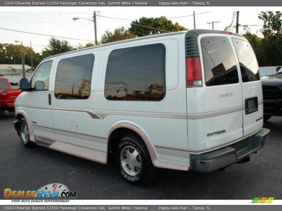 2000 Chevrolet Express G1500 Passenger Conversion Van Summit White / Neutral Photo #13