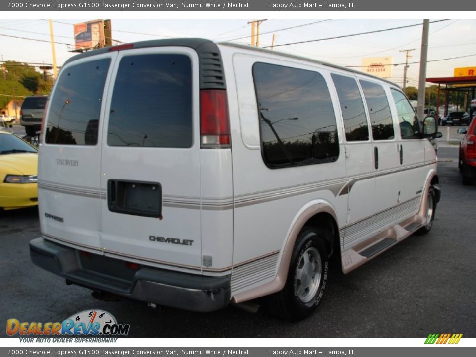 2000 Chevrolet Express G1500 Passenger Conversion Van Summit White / Neutral Photo #15