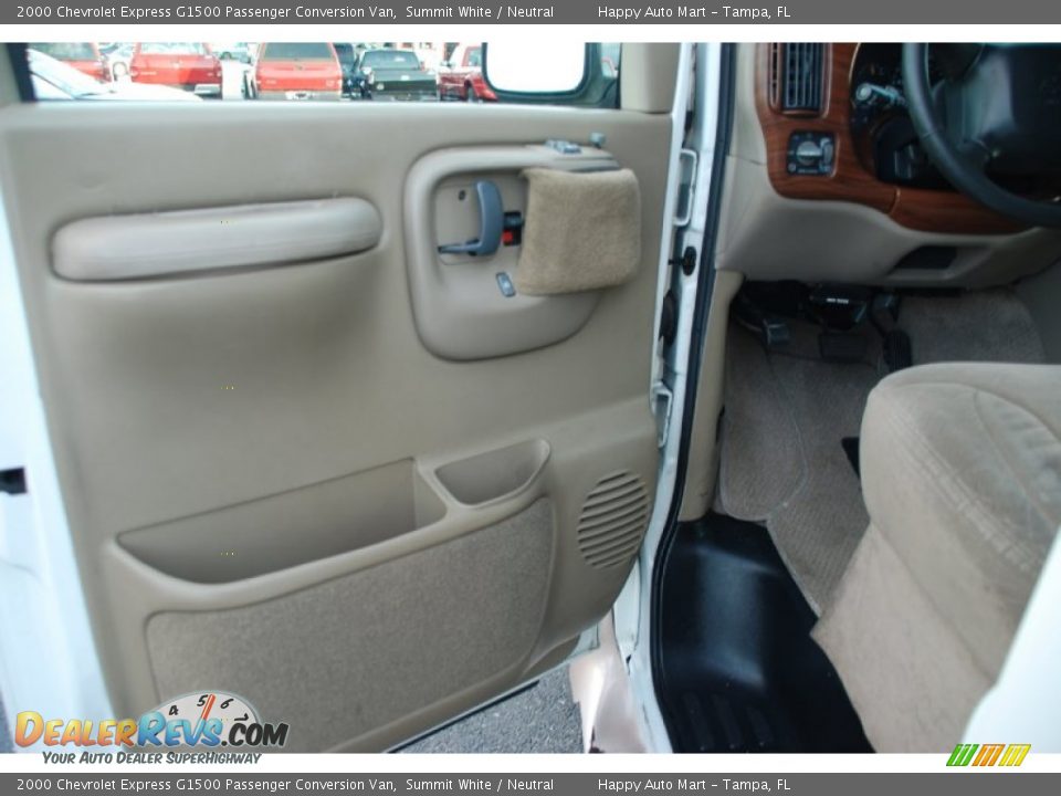 2000 Chevrolet Express G1500 Passenger Conversion Van Summit White / Neutral Photo #21