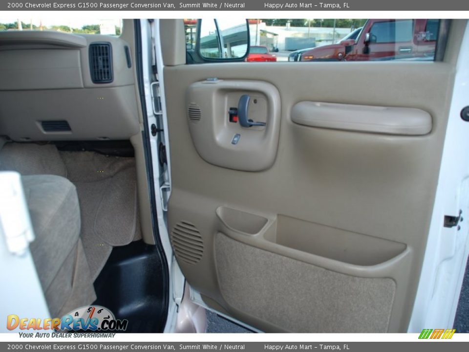 2000 Chevrolet Express G1500 Passenger Conversion Van Summit White / Neutral Photo #22