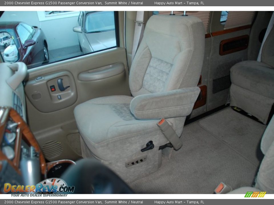 2000 Chevrolet Express G1500 Passenger Conversion Van Summit White / Neutral Photo #24