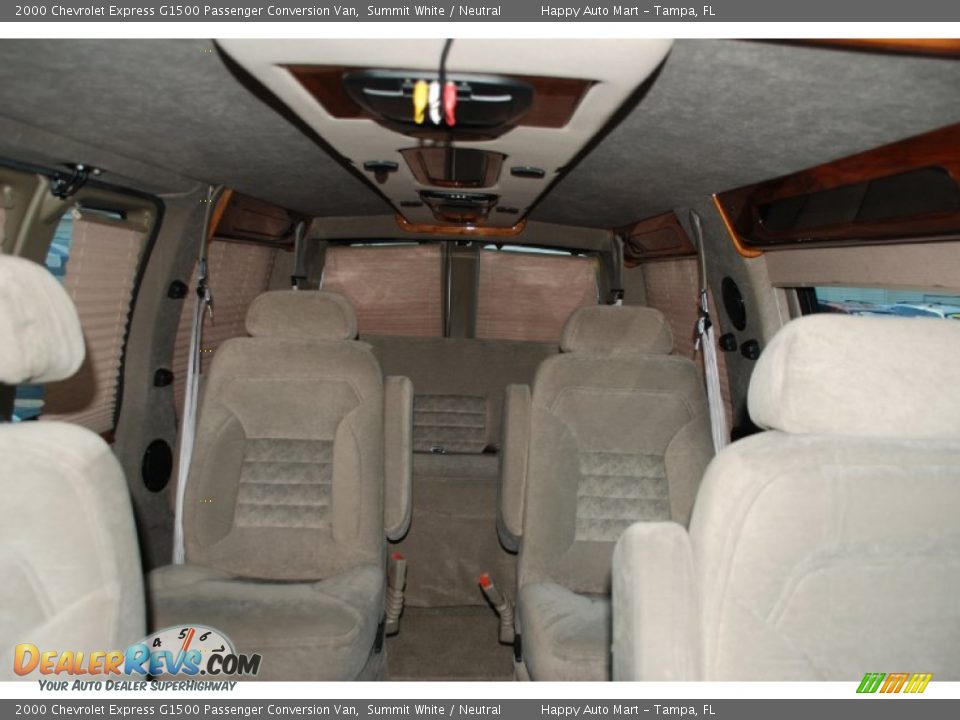 2000 Chevrolet Express G1500 Passenger Conversion Van Summit White / Neutral Photo #28