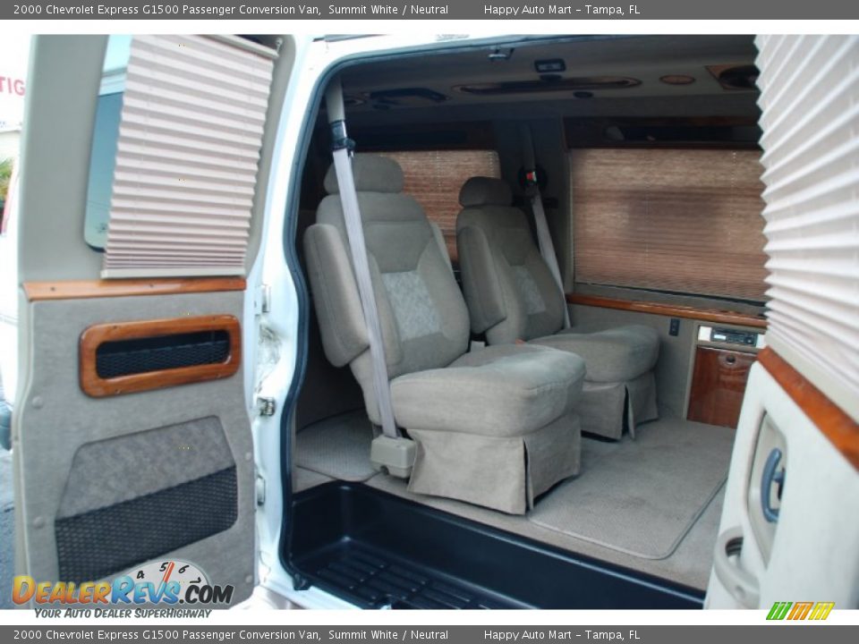 2000 Chevrolet Express G1500 Passenger Conversion Van Summit White / Neutral Photo #29