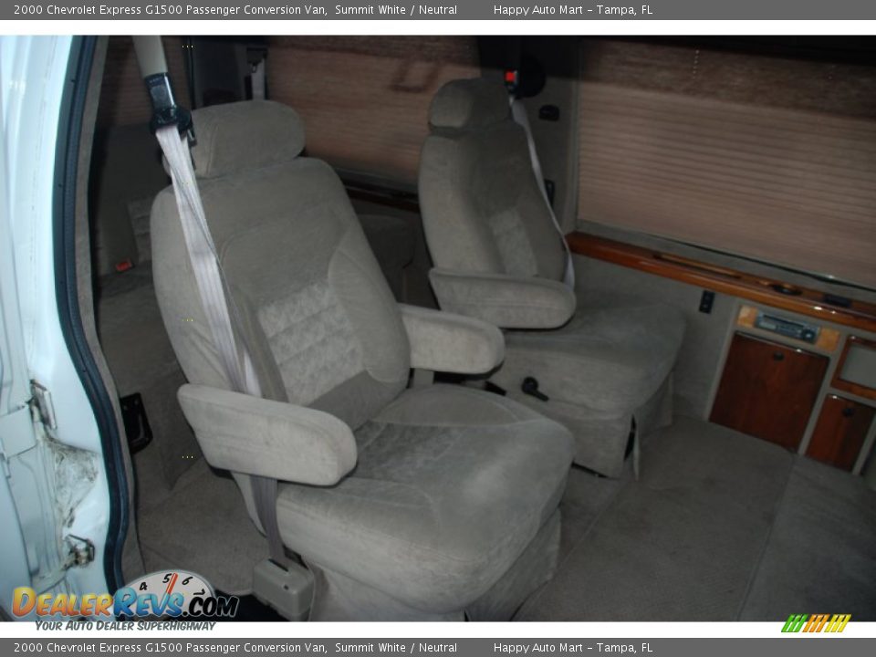 2000 Chevrolet Express G1500 Passenger Conversion Van Summit White / Neutral Photo #30