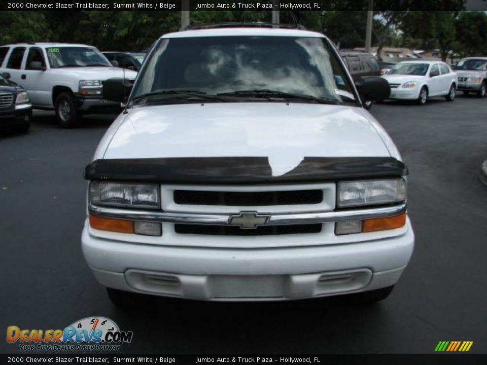 2000 Chevrolet Blazer Trailblazer Summit White / Beige Photo #3