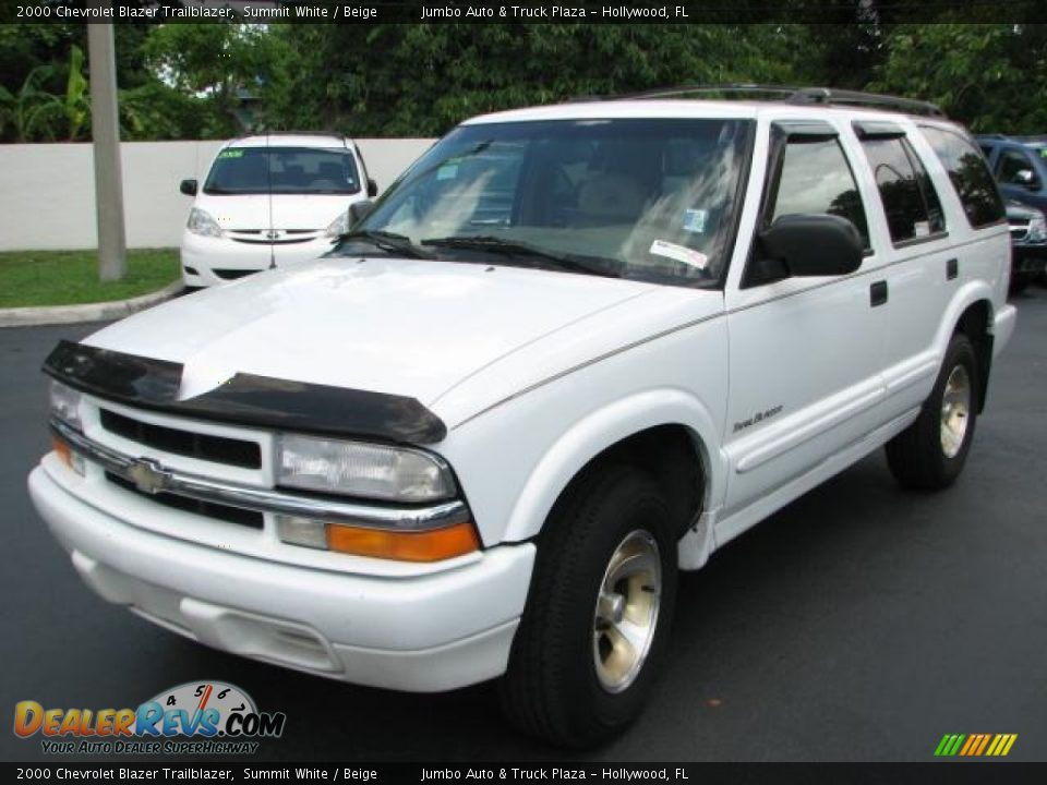 2000 Chevrolet Blazer Trailblazer Summit White / Beige Photo #4