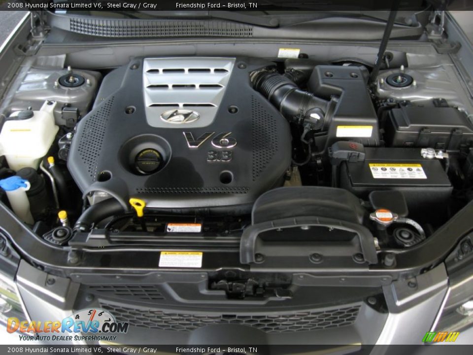 2008 Hyundai Sonata Limited V6 Steel Gray / Gray Photo #9