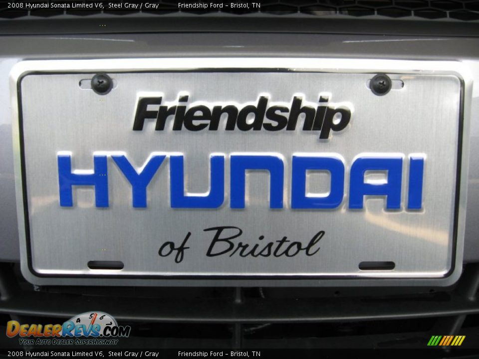 2008 Hyundai Sonata Limited V6 Steel Gray / Gray Photo #10