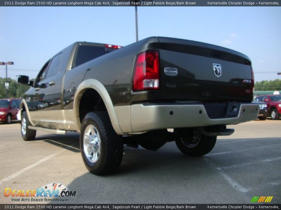 Sagebrush Pearl 2011 Dodge Ram 2500 HD Laramie Longhorn Mega Cab 4x4 Photo #5