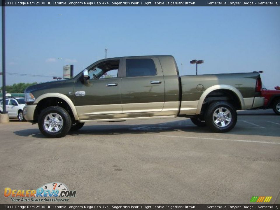Sagebrush Pearl 2011 Dodge Ram 2500 HD Laramie Longhorn Mega Cab 4x4 Photo #6