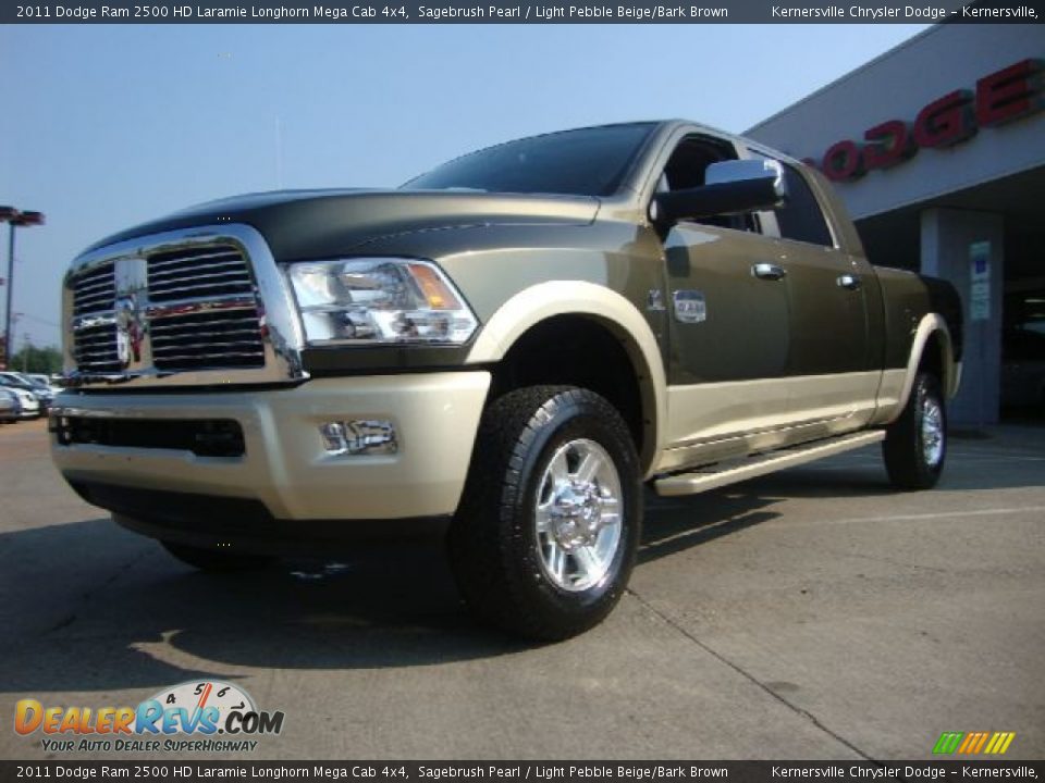 Front 3/4 View of 2011 Dodge Ram 2500 HD Laramie Longhorn Mega Cab 4x4 Photo #7