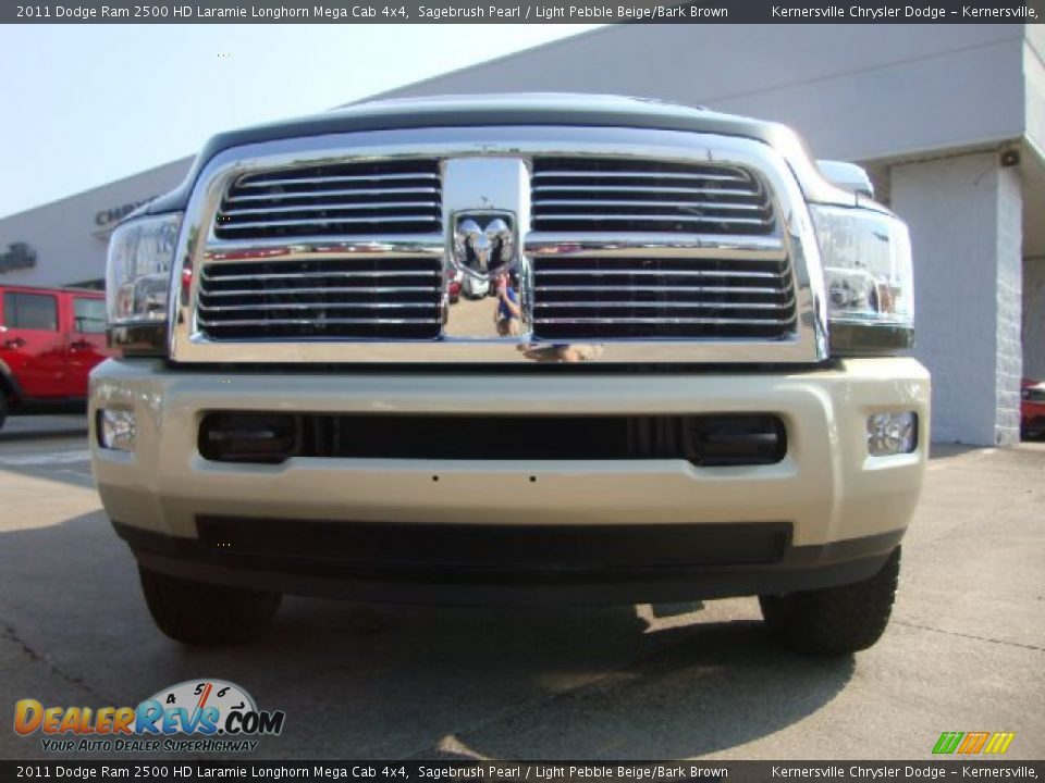 2011 Dodge Ram 2500 HD Laramie Longhorn Mega Cab 4x4 Sagebrush Pearl / Light Pebble Beige/Bark Brown Photo #8