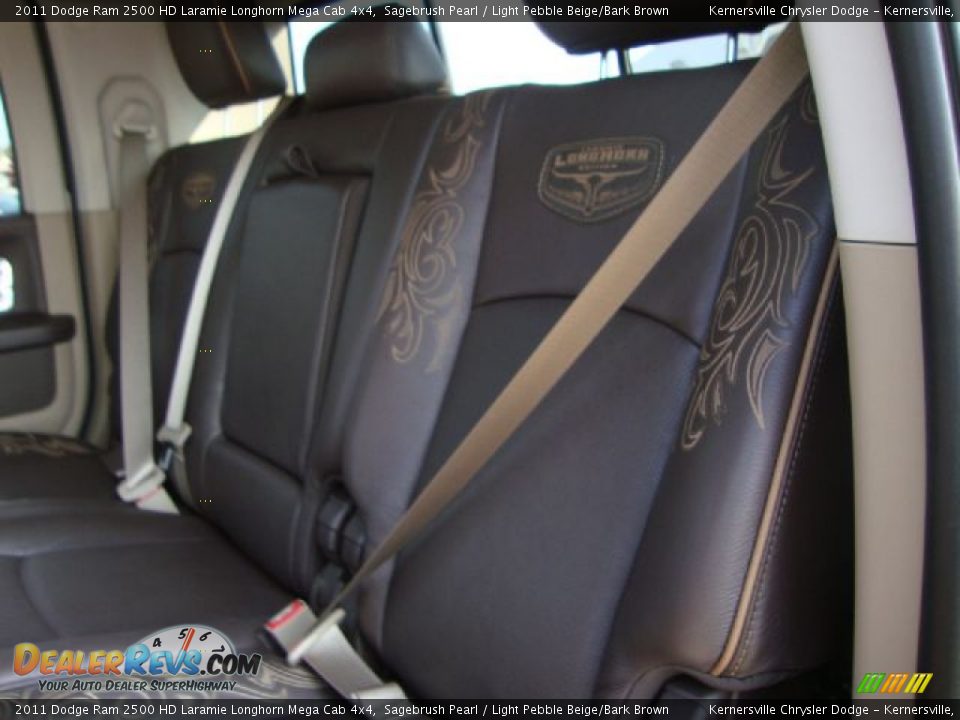 Light Pebble Beige Bark Brown Interior 2011 Dodge Ram 2500