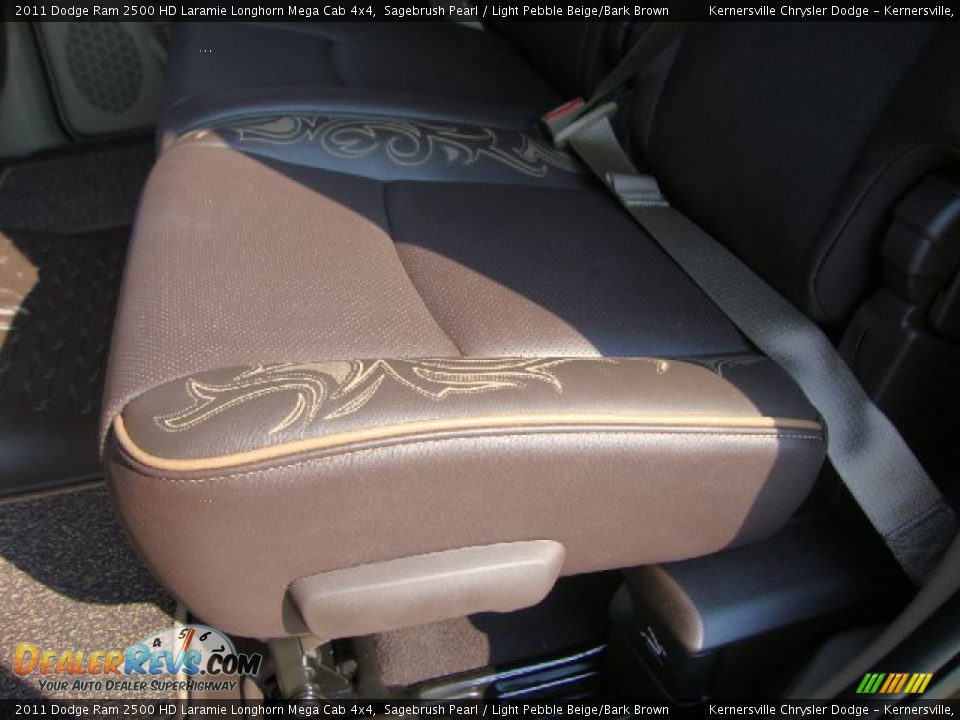 Light Pebble Beige/Bark Brown Interior - 2011 Dodge Ram 2500 HD Laramie Longhorn Mega Cab 4x4 Photo #12