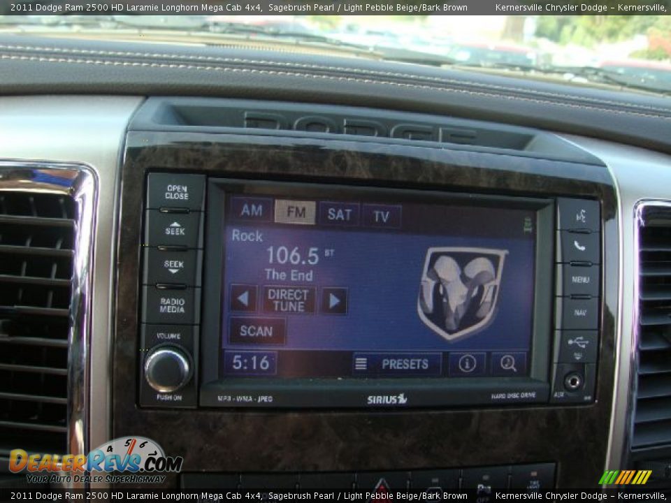 Controls of 2011 Dodge Ram 2500 HD Laramie Longhorn Mega Cab 4x4 Photo #20