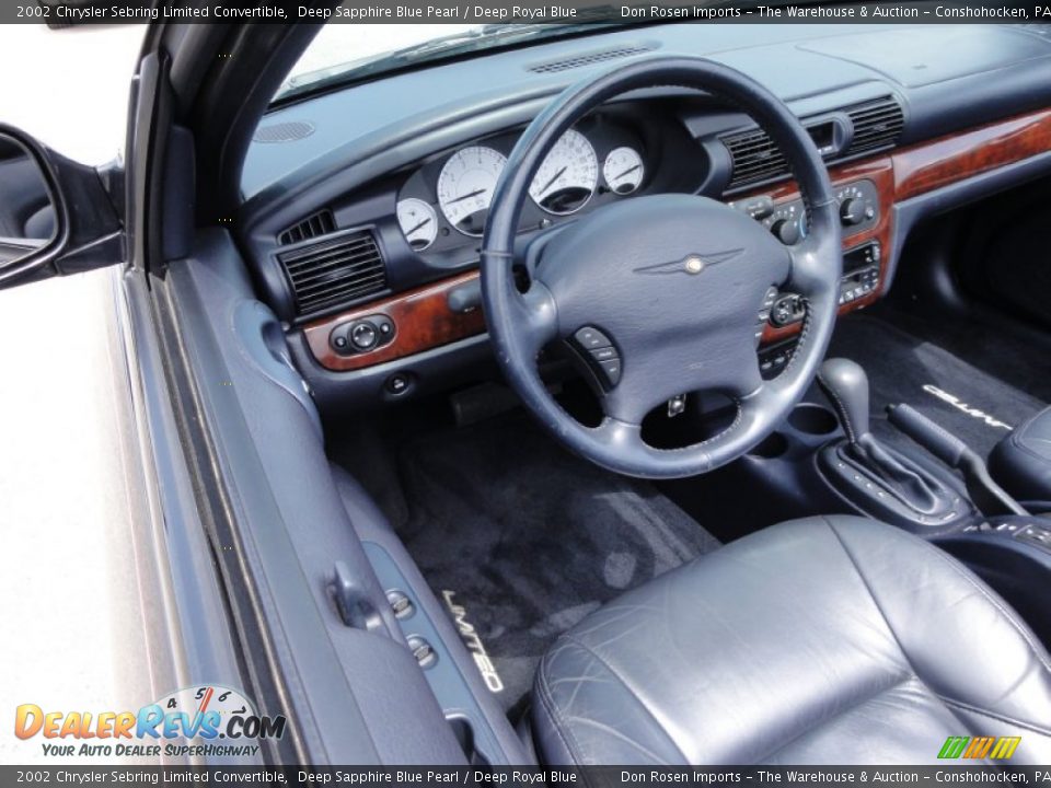 Dashboard of 2002 Chrysler Sebring Limited Convertible Photo #12