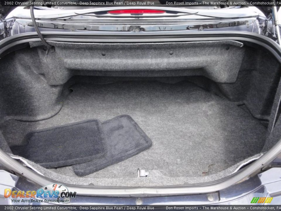 2002 Chrysler Sebring Limited Convertible Trunk Photo #24