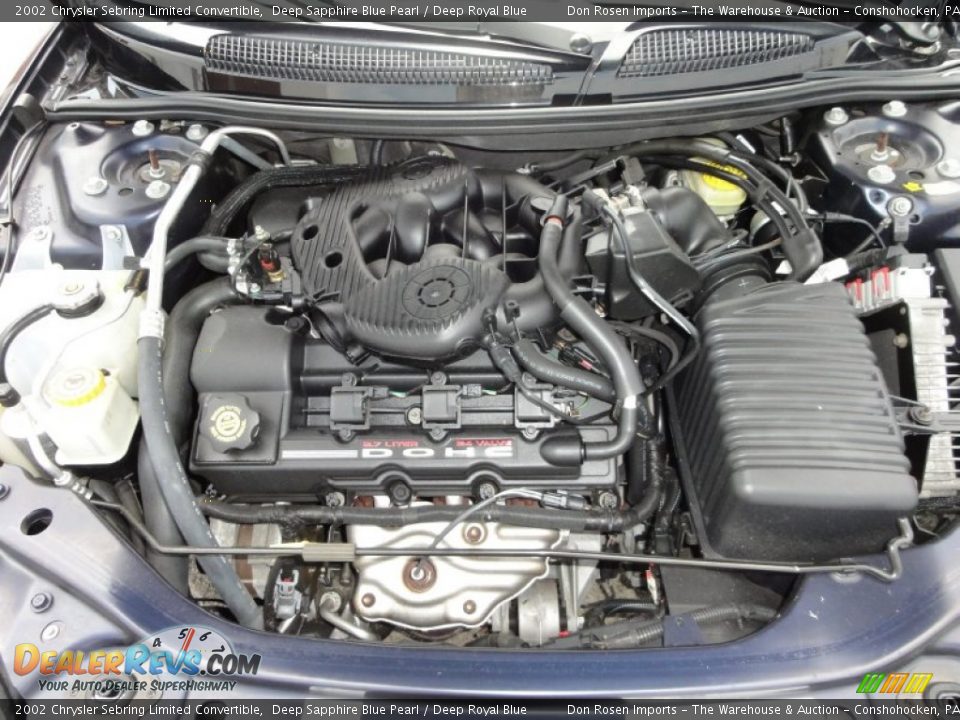 2002 Chrysler Sebring Limited Convertible 2.7 Liter DOHC 24-Valve V6 Engine Photo #27