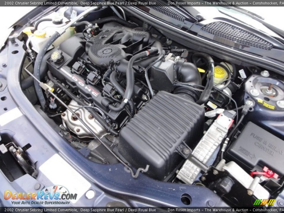 2002 Chrysler Sebring Limited Convertible 2.7 Liter DOHC 24-Valve V6 Engine Photo #28