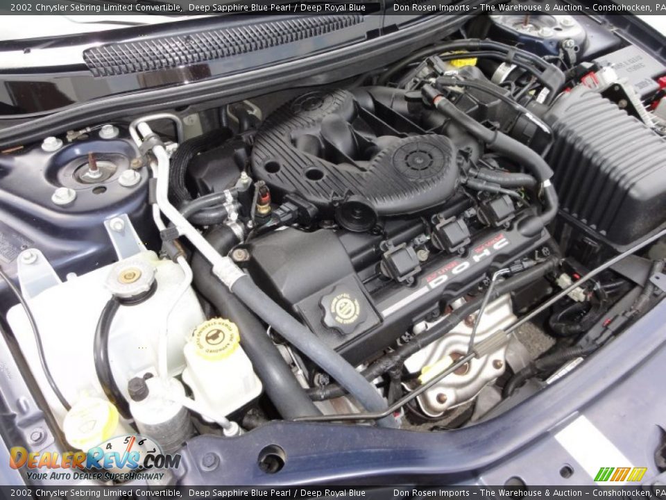 2002 Chrysler Sebring Limited Convertible 2.7 Liter DOHC 24-Valve V6 Engine Photo #29