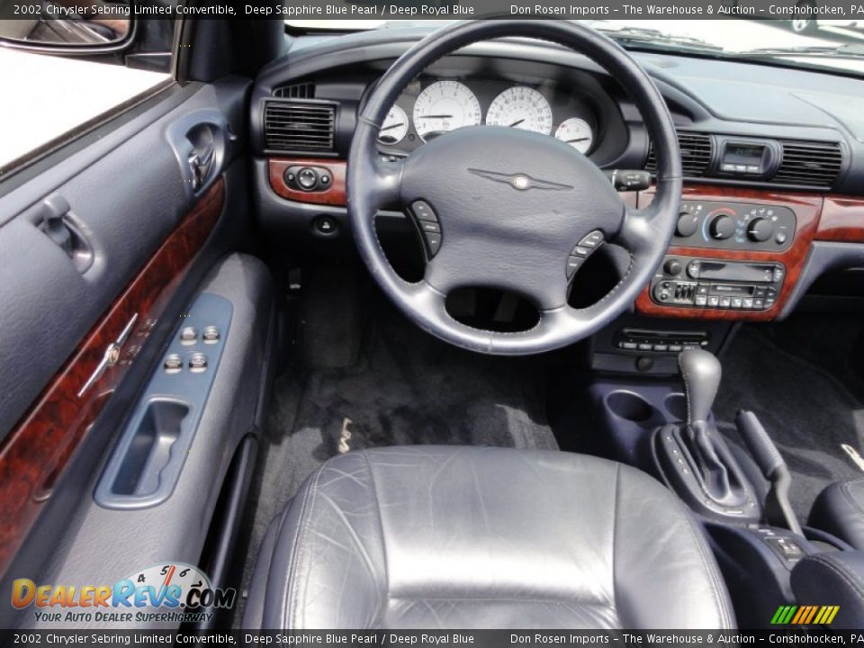 Dashboard of 2002 Chrysler Sebring Limited Convertible Photo #34