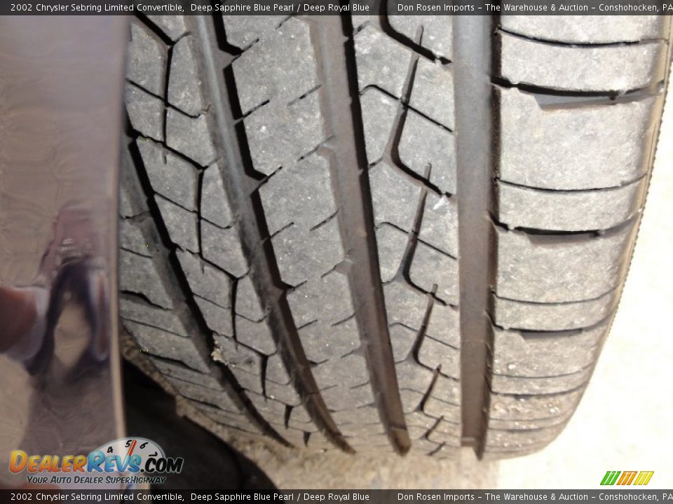 2002 Chrysler Sebring Limited Convertible Deep Sapphire Blue Pearl / Deep Royal Blue Photo #35
