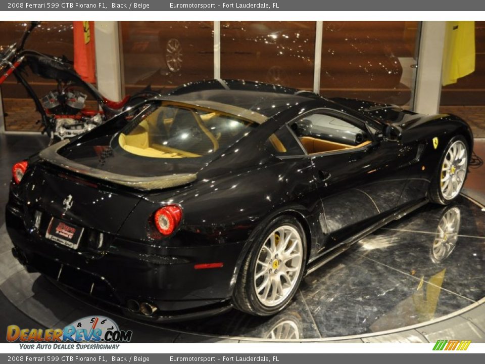 2008 Ferrari 599 GTB Fiorano F1 Black / Beige Photo #5