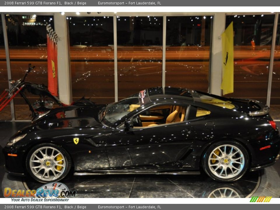 2008 Ferrari 599 GTB Fiorano F1 Black / Beige Photo #11