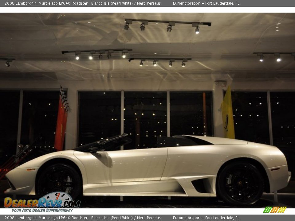 Bianco Isis (Pearl White) 2008 Lamborghini Murcielago LP640 Roadster Photo #13