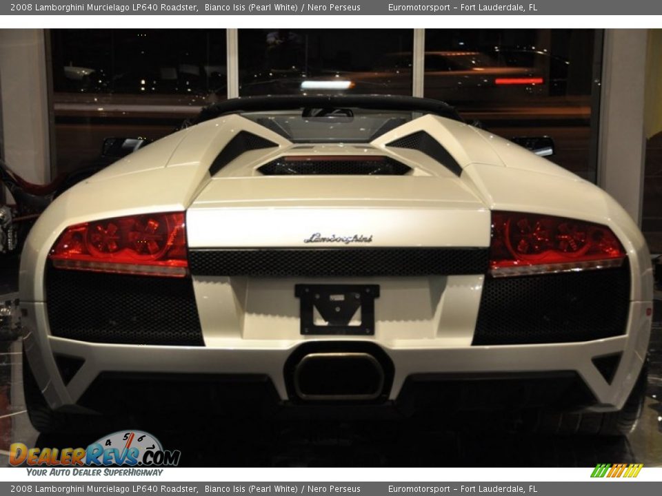 2008 Lamborghini Murcielago LP640 Roadster Bianco Isis (Pearl White) / Nero Perseus Photo #18