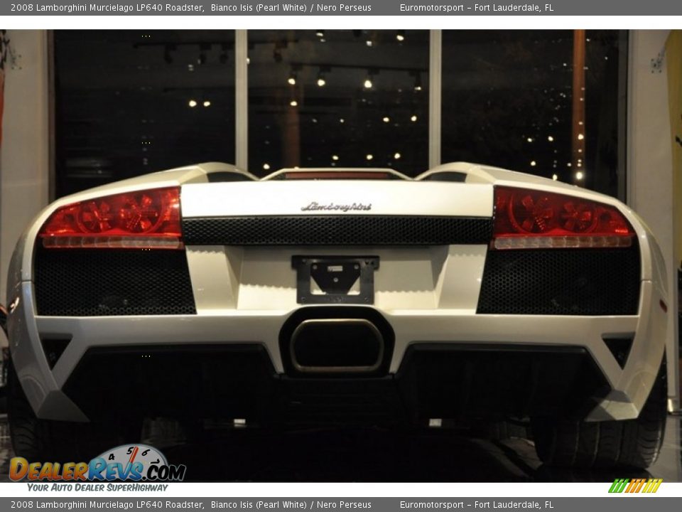 2008 Lamborghini Murcielago LP640 Roadster Bianco Isis (Pearl White) / Nero Perseus Photo #19