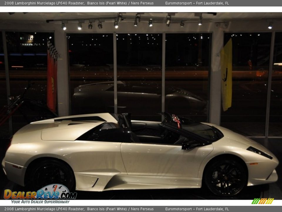 Bianco Isis (Pearl White) 2008 Lamborghini Murcielago LP640 Roadster Photo #23