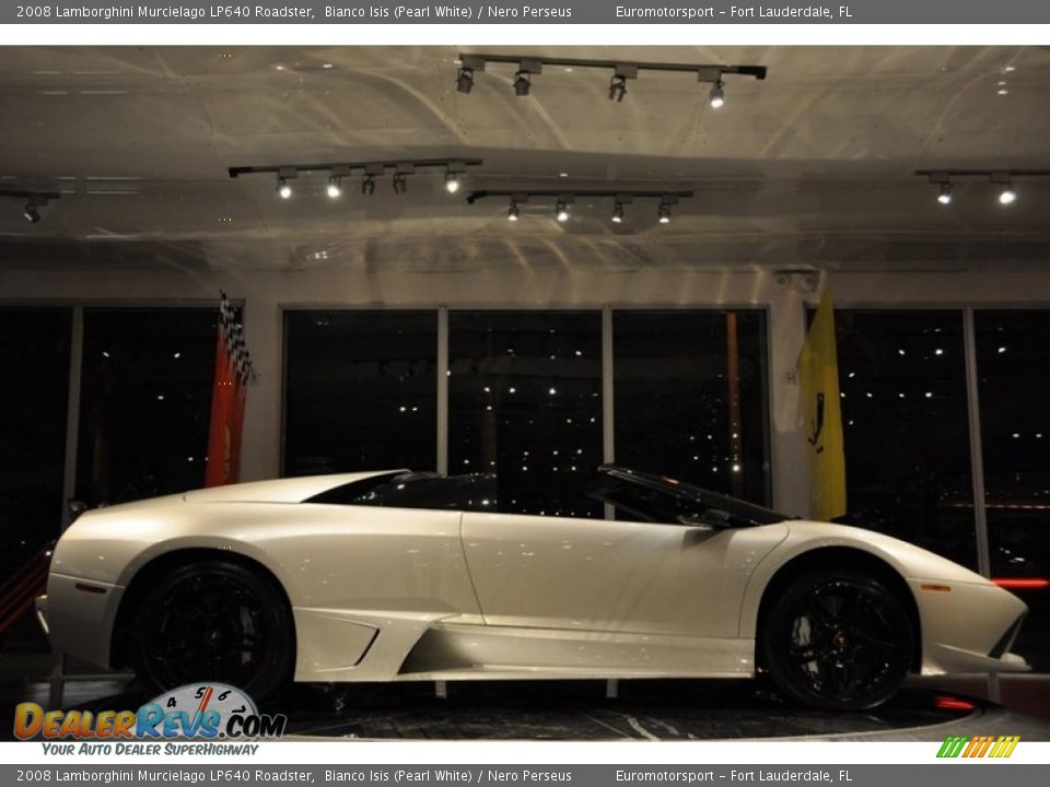 Bianco Isis (Pearl White) 2008 Lamborghini Murcielago LP640 Roadster Photo #25