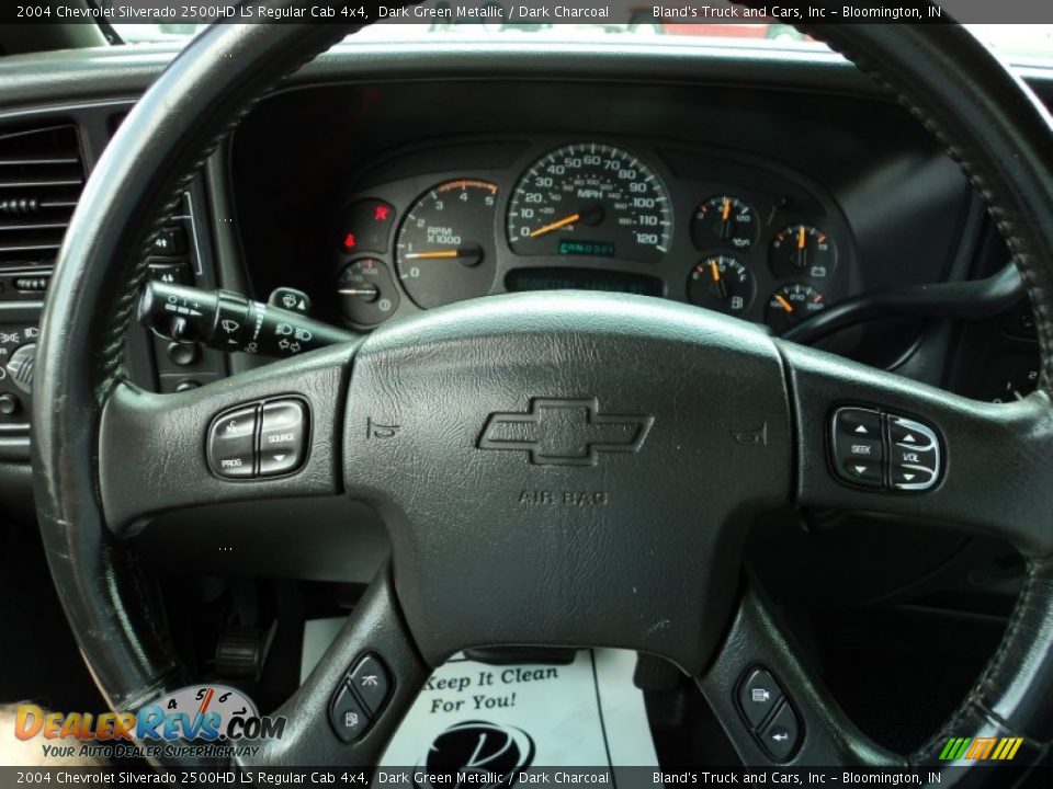 2004 Chevrolet Silverado 2500HD LS Regular Cab 4x4 Dark Green Metallic / Dark Charcoal Photo #4